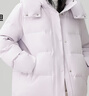 雅鹿短款羽絨服2024新款冬季純色百搭可拆卸帽面包服小個(gè)子冬裝外套 曬單實(shí)拍圖
