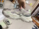 FILA  FUSION斐樂(lè)潮牌女鞋七夕經(jīng)典硬糖鞋厚底老爹鞋時(shí)尚運(yùn)動(dòng)休閑鞋 銀云/米色-SA 37.5 曬單實(shí)拍圖