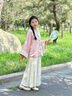 IVY HOUSE常春藤兒童裝女童2024年秋新款  新中式國風(fēng)馬面裙套裝漢服親子裝 粉紅色 140 cm 曬單實(shí)拍圖