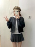 俞兆林卡其色毛呢棒球服短外套女秋季2025新款小個(gè)子短款感氣質(zhì)夾克 灰色外套 S 【建議90斤以內(nèi)】 曬單實(shí)拍圖