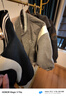 fano studios范洛冬季新款棒球服外套女設(shè)計感復古學院風刺繡毛呢加厚短外套 花灰色 XS 曬單實拍圖