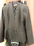 Sugargirl秋季高端職業(yè)裝女裝套裝西裝氣質(zhì)西服珠寶酒店美容售樓經(jīng)理工作服 灰色長(cháng)袖西裝+褲子 L 曬單實(shí)拍圖