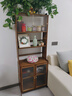 竹藝佳餐邊柜家用客廳儲物柜廚房碗柜茶水柜靠墻酒柜竹置物多功能 63簡(jiǎn)易款 曬單實(shí)拍圖