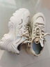 鴻星品踩屎感運動(dòng)鞋女春秋季2025年新款顯腳小34碼軟底學(xué)生老爹鞋 米卡 36 曬單實(shí)拍圖
