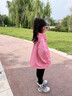 漢唐貝貝女童春季套裝裙2025新款兒童背帶裙女孩洋氣裙子女寶寶春秋公主裙 粉色 120 (建議105-115cm 4-5.2周歲) 曬單實(shí)拍圖