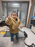 迪士尼（Disney）童裝男童套裝秋冬0-3歲兒童冬裝小孩衣服男加絨加厚保暖兩件套 駝色 毛毛衣套裝 加厚 100 建議2-3歲 體重25-30斤 曬單實(shí)拍圖