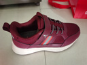 足力健老人鞋男鞋女鞋春季新款爸爸媽媽鞋運動(dòng)休閑鞋舒適軟底安全健步鞋 酒紅 女鞋 37 (235mm) 曬單實(shí)拍圖