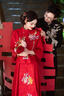 枝己秀禾服新中式2025新款結婚訂婚宴會(huì )新娘敬酒服古裝嫁衣婚禮服 S2432 S 曬單實(shí)拍圖