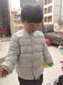 戴維貝拉（DAVE＆BELLA）兒童輕薄羽絨服男童上衣抗菌女童羽絨內(nèi)膽秋冬新款小童服裝 小熊印花【現(xiàn)貨】 120 cm（建議身高110-120cm） 曬單實拍圖
