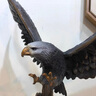 春錦秋鯉大展宏圖純銅老鷹擺件 大鵬展翅辦公室家居玄關裝飾品 大展宏圖 長約53*16*87cm 曬單實拍圖