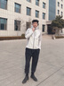 波司登（BOSIDENG）25年新款男登山釣魚(yú)服山系防風(fēng)防水防曬軟殼功能外套B250512091 水晶銀/珍珠白|8324/8256|832C 3XL 185/104A 曬單實(shí)拍圖
