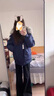 7家優(yōu)品美式復(fù)古棉服男秋冬季潮牌派克服可拆卸毛領(lǐng)加厚保暖寬松情侶外套 KNFS-N413灰色 XL 曬單實(shí)拍圖