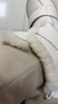 百麗（Belle）厚底羊毛雪地靴女靴加絨保暖休閑短靴棉鞋D1X1DDD4 米白-亮面皮 39 (245mm) 曬單實拍圖