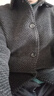皮爾卡丹（pierre cardin）冬季休閑外套男士加絨翻領(lǐng)毛呢大衣短款潮流男裝金貂絨呢子夾克 深灰色 2XL 建議150斤以下 曬單實(shí)拍圖