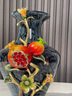 旺鼎檀琺瑯彩中式花瓶擺件客廳玄關(guān)插花擺設(shè)復(fù)古藝術(shù)裝飾品喬遷開業(yè)禮品 新品 (花開富貴B)琺瑯彩花瓶 曬單實(shí)拍圖