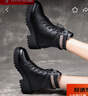 大東女士馬丁靴女英倫風(fēng)2025秋冬新款短靴女學(xué)生韓版厚底加絨網(wǎng)紅ins潮鞋 黑色 加絨 36 曬單實(shí)拍圖