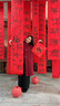 指間沙W2441291女裝24冬立領(lǐng)大盤(pán)扣裥棉長(cháng)外套A版亞麻中式棉服 朱草78 M 曬單實(shí)拍圖