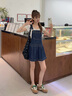 Teenie Weenie小熊連衣裙女2025年夏季新款學(xué)院風(fēng)活力牛仔背帶裙短裙女 深藍(lán)色 XS 曬單實(shí)拍圖