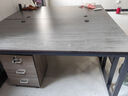 樂(lè )裕軒辦公桌辦公室老板桌現代簡(jiǎn)約帶柜工作臺總裁經(jīng)理主管電腦桌子家用 【加粗加厚鋼架】160灰橡木帶柜 曬單實(shí)拍圖