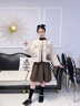 皮爾卡丹（pierre cardin）女童秋冬裙套裝新款中大童洋氣皮草小香風(fēng)外套時(shí)尚加絨毛衣連衣裙 毛衣連衣裙 160cm 曬單實(shí)拍圖