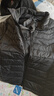 紅豆羽絨服男【防水防油】熱暖羽絨服男立領(lǐng)輕便保暖羽絨外套男 S1黑色 L 【175/96A】 曬單實拍圖