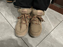 斯凱奇（Skechers）新年禮物女鞋秋冬面包鞋保暖短筒舒適柔軟短靴加絨厚底雪地棉鞋 棕褐色/TAN 38 曬單實(shí)拍圖