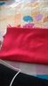 中國紅年會圍巾定制logo刺繡大紅圍巾女冬季純色圍脖披肩圖案印字 寬版大化纖(210g) 曬單實拍圖
