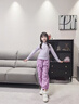 McTicco女童運動上衣T恤春秋新款2025洋氣兒童速干套裝跑步羽毛球訓(xùn)練服t 19579白色【速干上衣/吸濕排汗】 140 140 曬單實拍圖