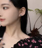 晗妤純銀四葉草耳釘999足銀女唯美簡(jiǎn)約輕奢小眾設(shè)計(jì)耳飾潮生日禮物 四葉草耳釘【配膠耳塞】 999純銀 曬單實(shí)拍圖