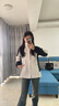雅鹿沖鋒衣女男三合一可拆卸小個子登山服防風保暖加厚加絨滑雪服外套 KY1818S熊貓白/黑色-女 M 曬單實拍圖
