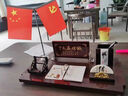 遙綰惜臺歷架高檔商務(wù)辦公桌面擺件筆筒創(chuàng  )意禮品日歷定制木質(zhì)紅旗伴手禮老板開(kāi)業(yè)書(shū)房擺件周歷創(chuàng  )意記事本 厚德載物40*20cm/8074 曬單實(shí)拍圖
