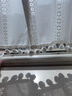 豆蔓家居 BEAN VINES HOME法式門(mén)簾隔斷簾半簾短簾日式蕾絲紗簾遮擋臥室飄窗窗戶(hù)紗廚房窗簾 法式波浪邊【掛鉤式】 200cm寬*150cm高一片 曬單實(shí)拍圖