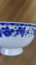 瑾睿茗瓷景德鎮陶瓷器餐具創(chuàng  )意家用中式碗碟盤(pán)勺自由組合釉中彩青花瓷 6英寸高腳面碗(單個(gè)) 曬單實(shí)拍圖