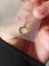 中國黃金（CHINA GOLD）黃金一貝子吊墜女士足金一輩子項鏈首飾鎖骨鏈七夕情人節生日禮物 一輩子吊墜 約0.3g【贈銀鏈】 曬單實(shí)拍圖