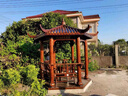 戶(hù)外防腐木四角六角涼亭花園別墅庭院木屋實(shí)木亭子古建景觀(guān)中式亭 四角木瓦涼亭 2.8米六角木瓦涼亭/每米不含運費 曬單實(shí)拍圖