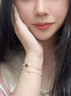 紀(jì)梵哲輕奢四葉草項(xiàng)鏈女款瑪瑙吊墜手鏈七夕情人節(jié)生日禮物送女友老婆 幸運(yùn)四葉草黑瑪瑙手鏈 曬單實(shí)拍圖