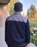 金淼源秋冬季雙層長(cháng)袖工作服男勞保服套裝加厚工廠(chǎng)車(chē)間定制耐磨上衣工裝 藏藍拼灰套裝【雙層】 XL /175 曬單實(shí)拍圖