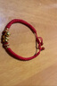 EOSY黃金卷卷蛇手鏈女999足金生肖蛇轉運珠紅繩七夕送女友禮物 卷卷蛇+2金珠+紅繩手鏈 曬單實(shí)拍圖