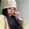 麓格立帽子女堆堆帽 秋冬季套頭冷帽保暖針織帽大頭圍包頭帽防風毛線帽 奶杏米-LUCK- 曬單實拍圖