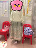 優(yōu)優(yōu)1點(diǎn)（Yoyo one）兒童新中式國(guó)風(fēng)套裝新款春秋衛(wèi)衣女童馬面裙子女孩漢服連衣裙 4908杏拼綠4411綠色【套裝】 160 160cm 曬單實(shí)拍圖