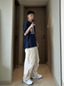 Kappa卡帕女鞋跑步運動(dòng)鞋子女休閑輕便2025夏季新款老爹鞋百搭小白鞋潮 漂白/影藍 44 曬單實(shí)拍圖