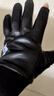 逐港半指手套男女冬保暖防滑露指騎行開(kāi)車(chē)防水加絨釣魚(yú)外賣(mài)騎車(chē)戶(hù)外皮 二指-男款 曬單實(shí)拍圖