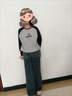 迪士尼兒童衛(wèi)衣女童秋季大童上衣女孩學(xué)院風(fēng)洋氣童裝 DS022黑色 160cm  曬單實(shí)拍圖