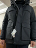 雪中飛新款黑曜石3.0鵝絨男士短款連帽羽絨服立體時(shí)尚保暖高端 黑色 4XL 195/108A 曬單實(shí)拍圖