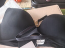 JERRIE MOCK品牌無(wú)痕內(nèi)衣女薄款聚攏小胸顯大字母肩帶可外露文胸內(nèi)褲套裝 黑色文胸 85A B/38AB(無(wú)痕薄杯) 曬單實(shí)拍圖