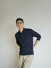 啄木鳥(niǎo)（TUCANO）長(cháng)袖t恤男polo打底衫男士春季上衣服商務(wù)休閑高端男裝 上青  XL  曬單實(shí)拍圖