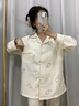 另約2024新款睡衣女士春秋夏季云朵棉長(cháng)袖夏天可外穿帶胸墊一體家居服 S34-9 小兔兔 M 曬單實(shí)拍圖