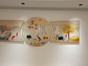 家樂(lè )宸客廳裝飾畫(huà)沙發(fā)背景墻掛畫(huà)2025新款高端大氣三聯(lián)壁畫(huà)餐廳裝飾畫(huà) 家和富貴-Y款 左右70*50圓70晶瓷 曬單實(shí)拍圖