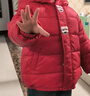 戴維貝拉女童中國風(fēng)羽絨服男童新年外套冬裝寶寶連帽上衣 曬單實(shí)拍圖