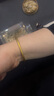 中國黃金（CHINA GOLD） 黃金手鐲實(shí)心古法傳承磨砂素圈金手鐲結(jié)婚三金自戴情人節(jié)禮物 約10g（60圈口現(xiàn)貨實(shí)心款） 曬單實(shí)拍圖